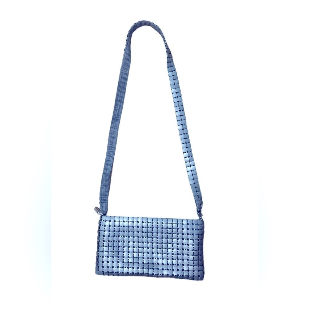 80s metal vintage cross bag purse